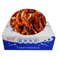 批发 北海特产 海鲜零食 芝麻蜜汁鳗鱼丝 龙润香辣鱼丝1箱10斤