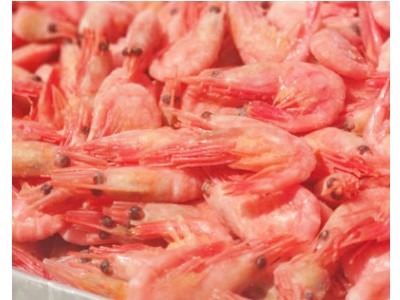甜虾加拿大北极甜虾休闲进口海鲜5kg/箱90-120青岛保税区仓库