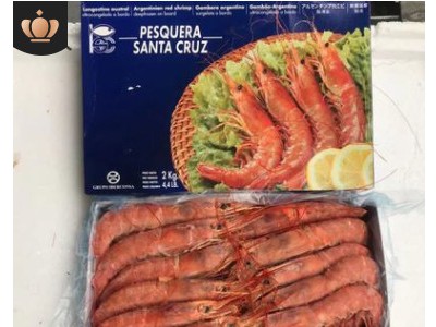 L1阿根廷红虾 速冻深海船冻野生大海虾2kg 寿司烧烤火锅批发