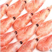 厂家直销 皇冠北极甜虾带籽北极虾即食刺身冰虾海鲜水产特大海虾