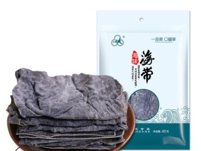 一品爽厚海带400g天然干海带干货厚片特厚昆布凉拌菜图3