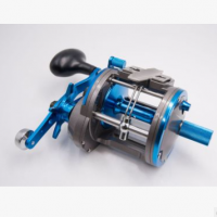 希诺ACTM可视锚鱼鼓轮开槽版定制渔具金属齿轮碳布华司不锈钢齿杆