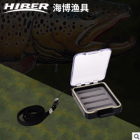海博 厂家直销透明飞钓盒HB82 便携式防水飞蝇盒品质优良
