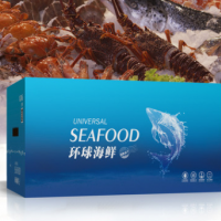 全球海鲜大礼包海鲜礼盒波士顿龙虾加拿大甜虾海水产品组合送礼